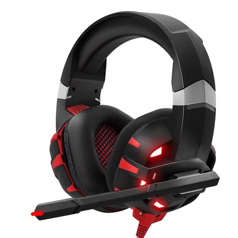 Fone Headset Gamer P P Usb Leds Vermelho Xbox Ps Pc Onikuma