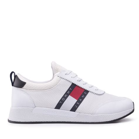 Sneakers Tommy Jeans Flexi Runner EM0EM00959 White YBR Eschuhe De