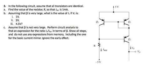 Solved 3 In The Following Circuit Assume That All