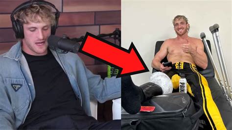 Logan Paul Opens Up On How His Leg Injury Has Affected His Life Youtube