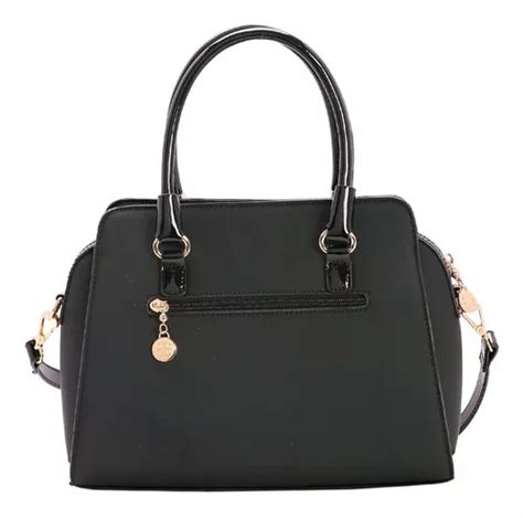 Bolsa Feminina Chenson Monograma Shine Ba Nova Cole O Cor Preto