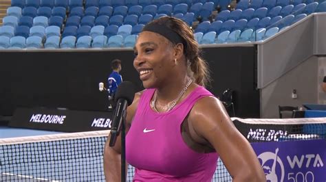 Serena Williams On Court Interview Qf Melbourne Summer Series