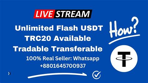 How To Send Flash Usdt Trc Unlimited Flash Usdt Trc Available