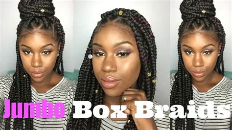 How To Jumbo Triangle Box Braids Youtube