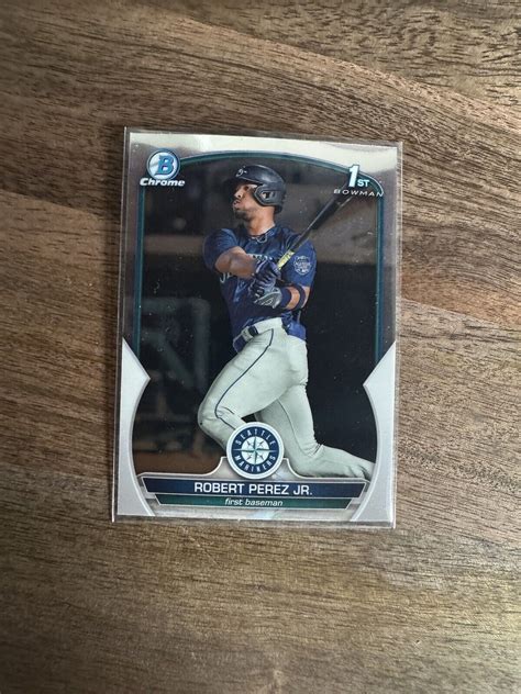 Robert Perez Jr Bowman Prospect St Chrome Mariners Bcp Qty Ebay