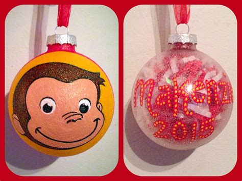 Hand Painted Curious George Ornament Curious George Gifts