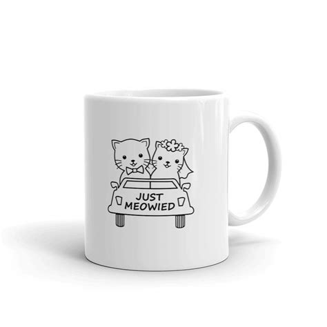 Just Meowied Cat Lover Funny Coffee Tea Ceramic Mug Office Work Cup