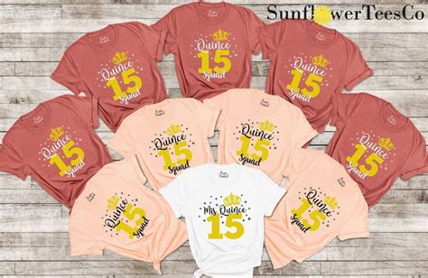 Mis Quince Squad Shirt Quinceanera Gift Shirt 15th Birthday Shirt