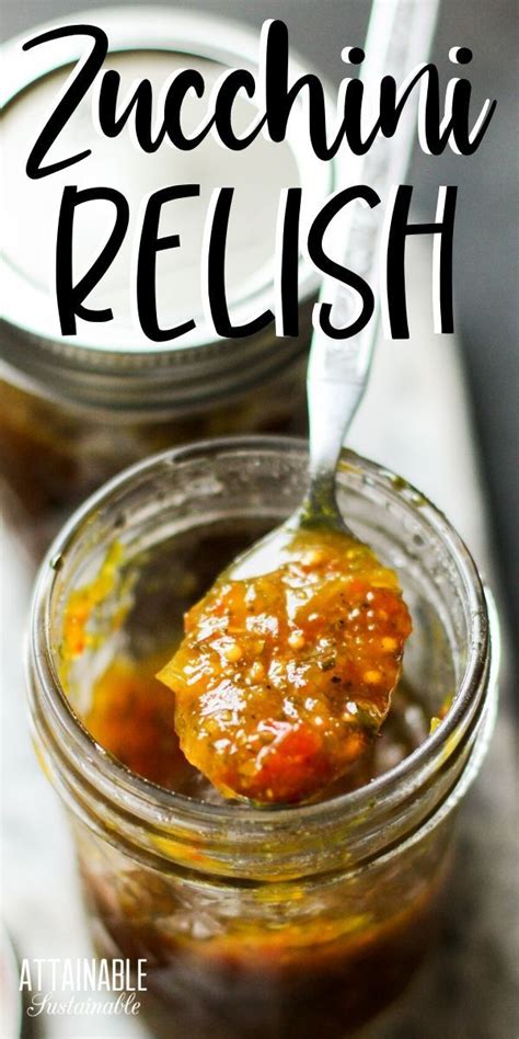 Zucchini relish recipe for canning – Artofit