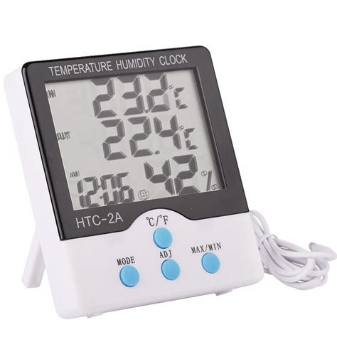 HTC 2A Electronic Digital Room In And Out Temperature Humidity Meter