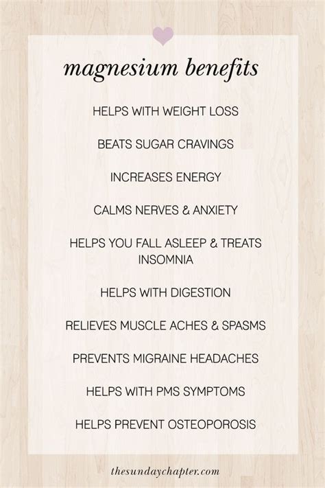 Magnesium benefits – Artofit