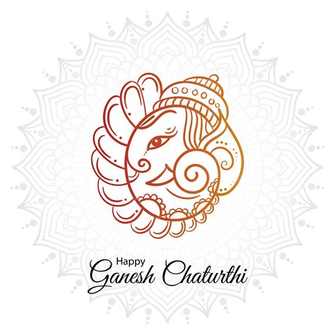 Premium Vector Vector Design For Ganesh Chaturthi Concept Vinayak Ganpati Bappa Morya Indian