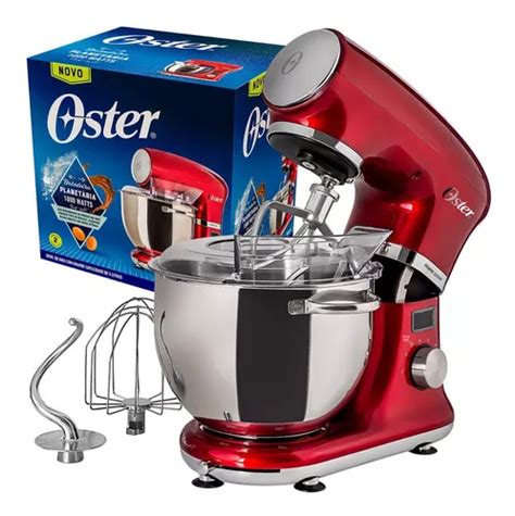 Batedeira Planetária Digital Oster Bowl Inox 5l C Pedestal Frete grátis