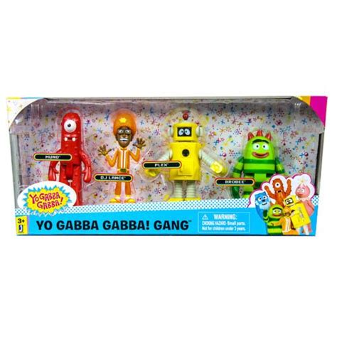 Yo Gabba Gabba Figure Collectors Pack Muno Dj Lance Plex Brobee