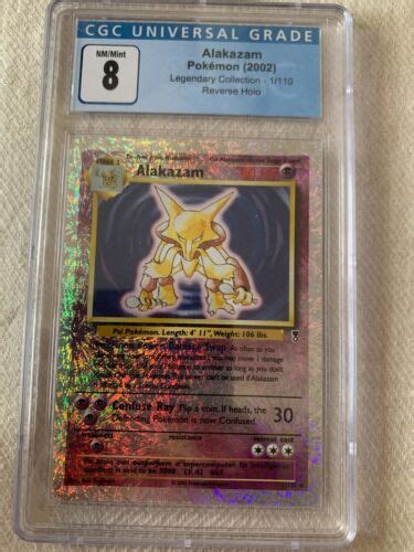 Pokemon Alakazam 1 110 Legendary Collection Reverse Holo CGC 8 EBay