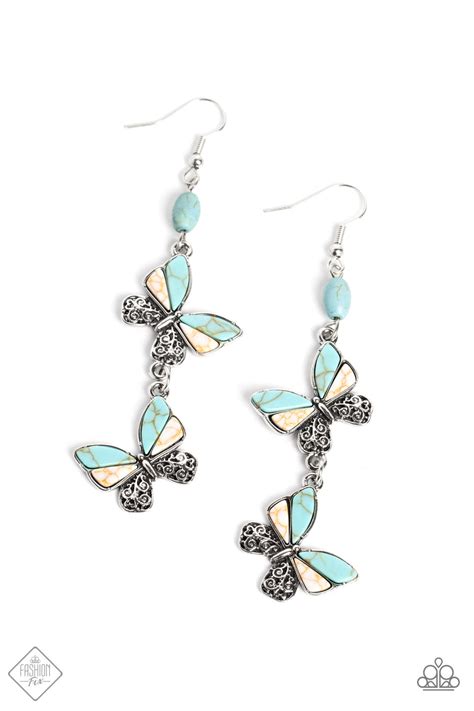 Spirited Soar Blue Paparazzi Earrings Jewelryblingthing