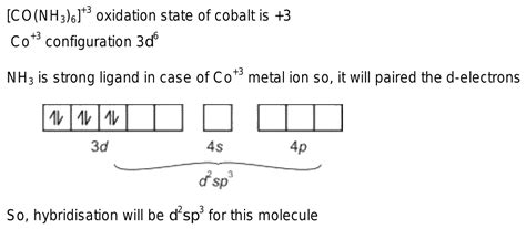 79 Explain The Hybridisation Of Co NH3 6 3