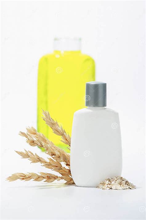 Unlabeled White Plastic Container Stock Photo Image Of Flakes