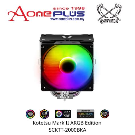 AONE PLUS SS2 SCYTHE Kotetsu Mark II ARGB Air Cooler SCKTT 2000BKA