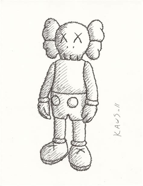 Kaws Companion Drawing