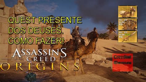 Assassin S Creed Origins Quest Presente Dos Deuses Final Fantasy Xv Easter Egg Youtube