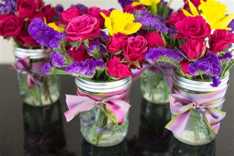 Valentine Mason Jar Bouquets Sisoo