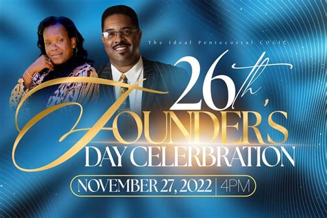 26th Founders Day Celebration The Ideal Pentecostal Church Of God In