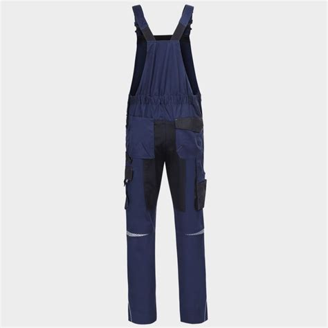 ᐉ PRISMA SPANDEX NAVY BLUE BLACK Work bib pants 3938 PRISMA Series at