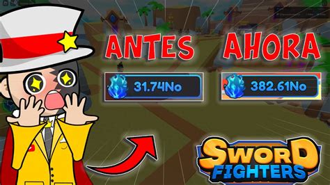 😱mejoramos El Poder En Sword Fighters Simulator Roblox Youtube