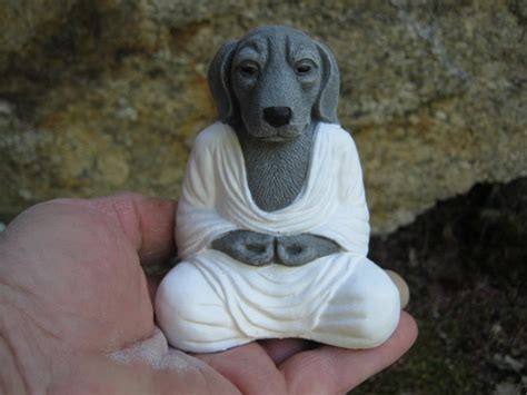 Meditating Dog Buddha Dog Buddhas Meditating Animal Zen | Etsy