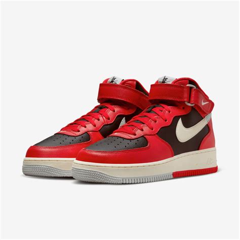 Nike Air Force 1 Mid Split Black Red