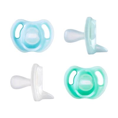 Tommee Tippee Ultra Light Silicone Baby Pacifier 0 6m Blue Green