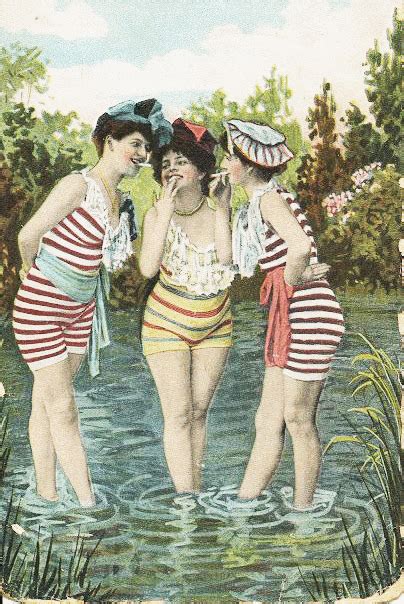 Ronevry 1910 Vintage Beach Bathing Beauties Vintage Photography