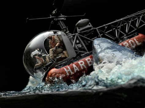 Jaws 2 inspired diorama (Shark vs Helicopter) - Work In Progress ...