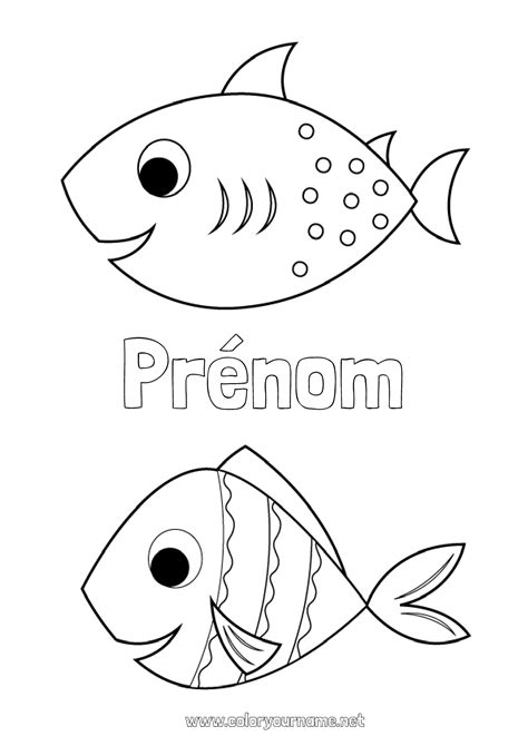 Coloriage n1331 Activités enfants Poisson Poisson d avril