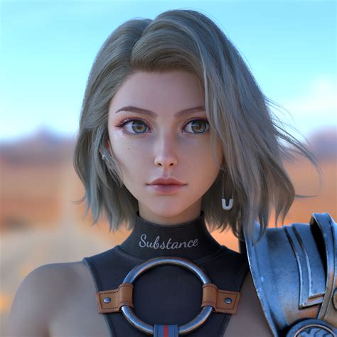 Jiao Dandan Cgi Render Digital Art Women Face Portrait Wallpaper