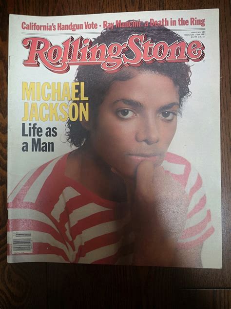 Vintage Rolling Stone Magazine Michael Jackson Cover Feb 17 Etsy