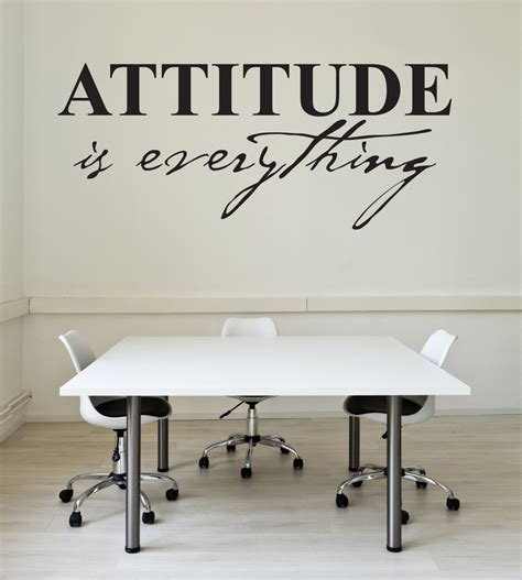 Attitude Is Everything Vinyl Wall Decal Wall Art Words Sticker Office