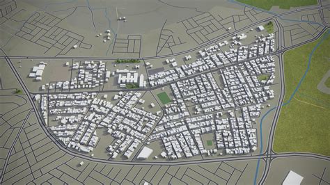 Mosul City And Surroundings D Model Dae Fbx Max Obj