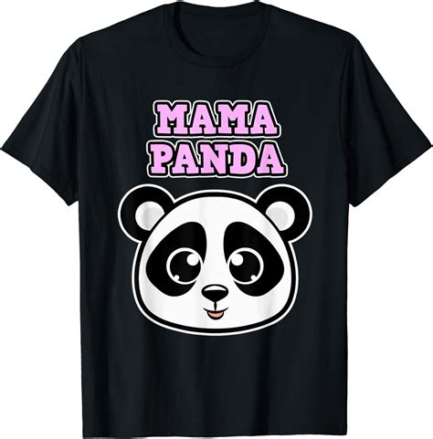 Amazon Mama Panda For Women And Mothers Panda T Shirt Clothing