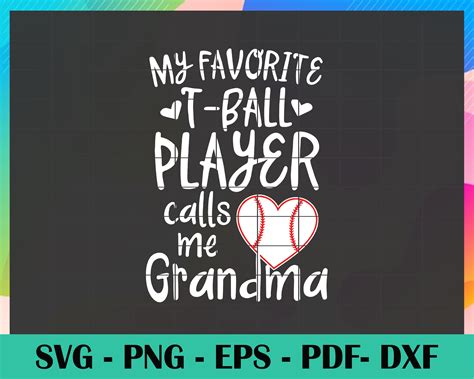 My Favorite Softball Player Calls Me Granny Svg Mothers Day Etsy