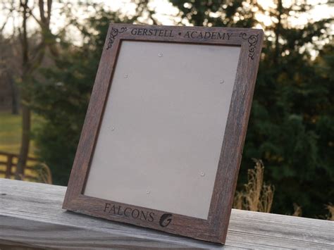 Personalized Engraved Picture Frames 8 X10 Wooden Custom Engraved ...