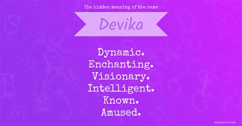 The hidden meaning of the name Devika | Namious