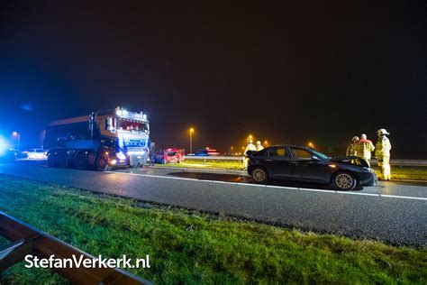 Vrachtwagen Rijdt In Op File Op De N Bij Kampen Zuid Nieuws