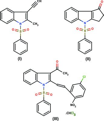 IUCr Crystal Structures Of Three Indole Derivatives 3 Ethnyl 2