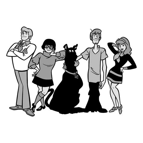 Scooby Doo Logo Black And White 2 Brands Logos