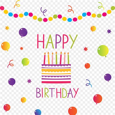 Happy Birthday Wishes Vector Design Images Colorful Happy Birthday