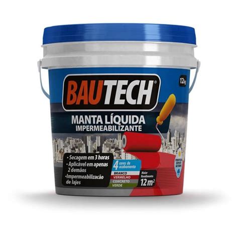 Preço de Manta Líquida Impermeabilizante Acrílica Branca 12 kg Bautech