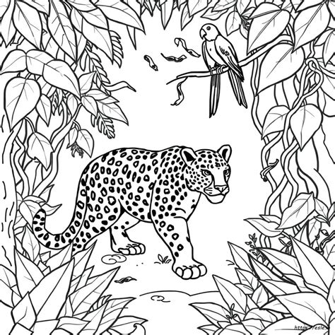 rainforest coloring pages 3