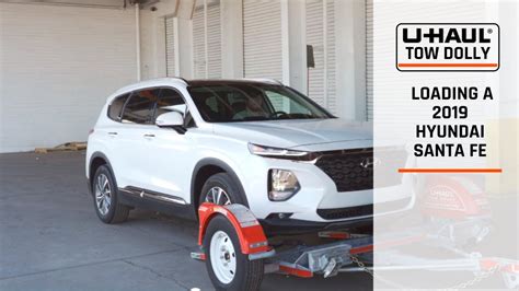 Loading A Hyundai Santa Fe On A U Haul Tow Dolly Youtube